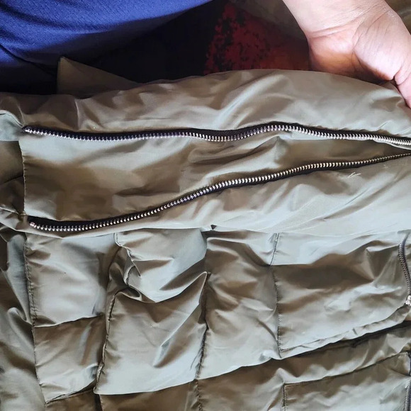 Bagatelle Sport Olive Green Layered Subarctic Thermal Puffer Zipper Jacket Large - Picture 11 of 15